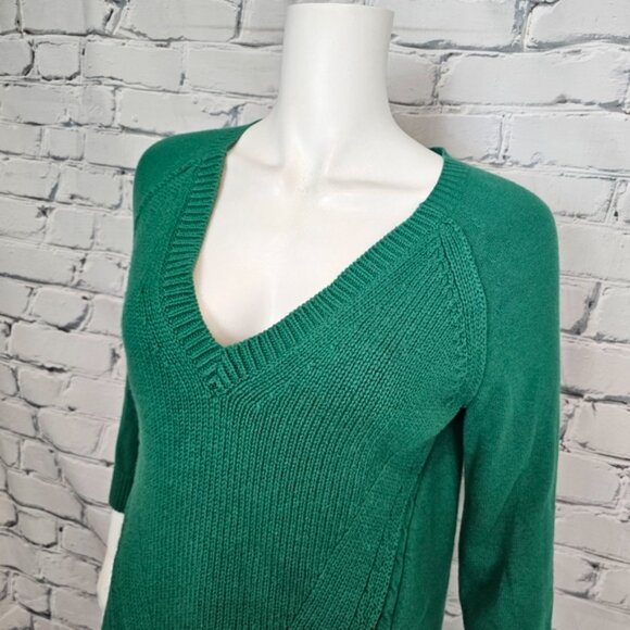 Burberry Brit Green Cotton & Cashmere Sweater - Picture 3 of 6